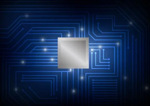 Vector : Electronic circuit Stock Illustration