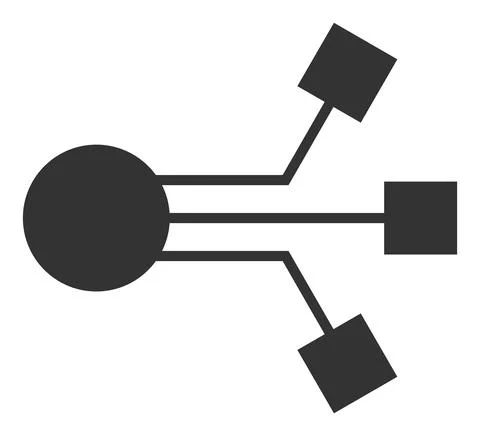 Vector Electronic Component Flat Icon Illustration Stock Illustration