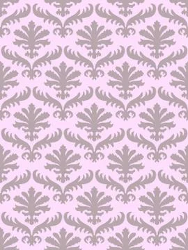 Vector elegant damask seamless floral pattern background. イラスト素材