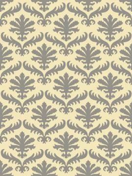 Vector elegant damask seamless floral pattern background イラスト素材
