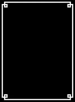 Vector elegant frame with ancient Greek traditional pattern - black illustration Stock-Illustration