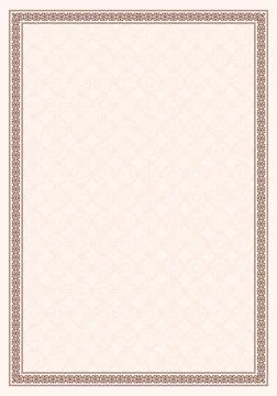 Vector elegant frame with ornament Stock Illustration
