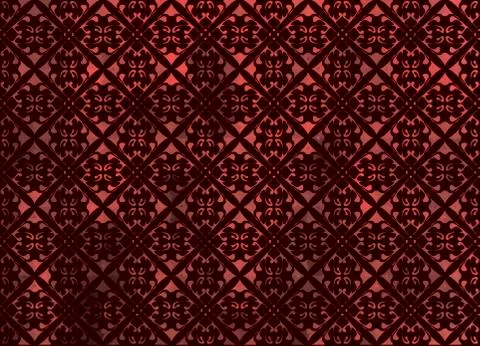 Vector elegant red plant ornament 스톡 일러스트
