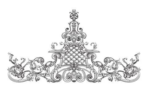 Vector element on gates Stock Illustration