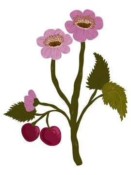 Vector element hand drawn flat cartoon style. Stylized composition for cards, Stock Illustration