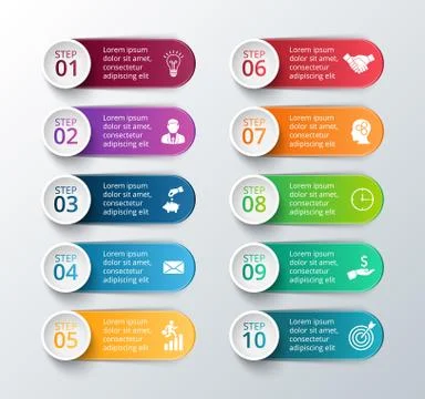 Vector element for infographic. Stock Illustration