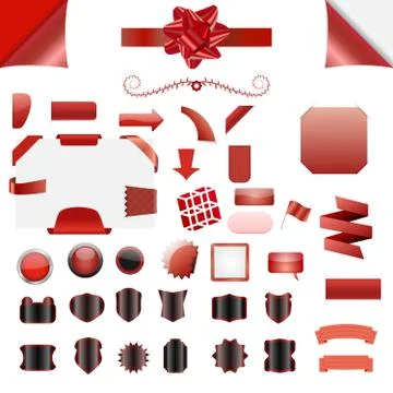 Vector element set Stock Illustration