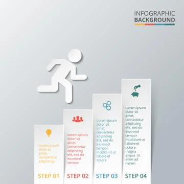 Vector elements with arrow for infographic. Stock Illustration