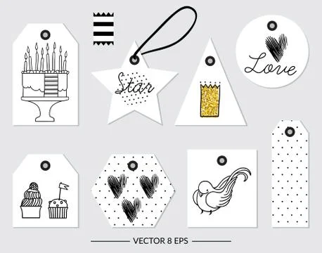 Vector. Elements for Birthday, party, wedding Stock Illustration