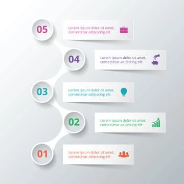 Vector elements for infographic. Stock Illustration