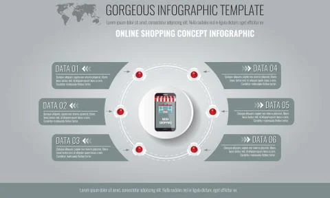 Vector elements for infographic. Template for diagram, graph, presentation and イラスト素材