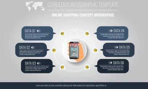 Vector elements for infographic. Template for diagram, graph, presentation and 스톡 일러스트
