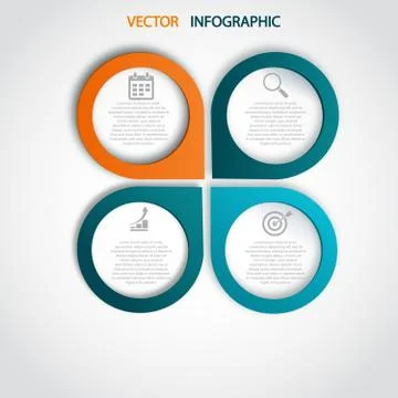 Vector elements for infographic. Template for diagram, graph, presentation an 스톡 일러스트