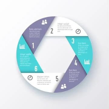 Vector elements for infographics. Template of a pie chart 스톡 일러스트