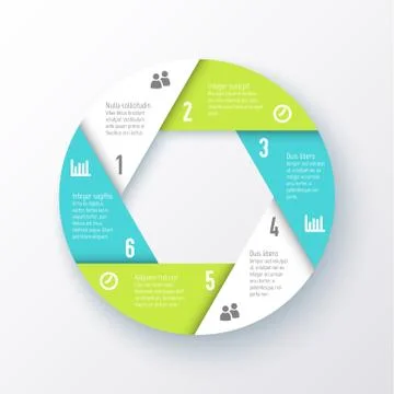 Vector elements for infographics. Template of a pie chart Stock Illustration