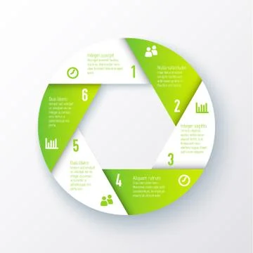 Vector elements for infographics. Template of a pie chart 스톡 일러스트