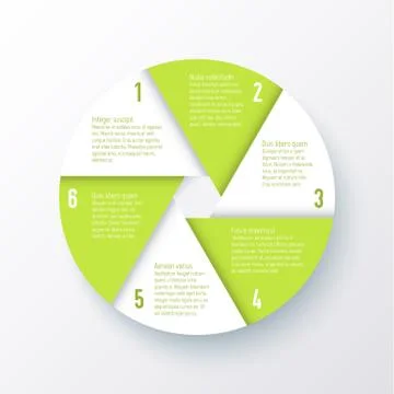Vector elements for infographics. Template of a pie chart Illustrazione stock