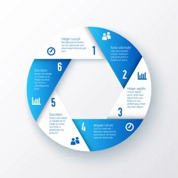 Vector elements for infographics. Template of a pie chart 스톡 일러스트