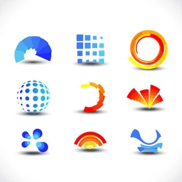 Vector elements set Illustrazione stock