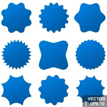 Vector elements. Stickers for text. Isolated on white background. Stock Illustration