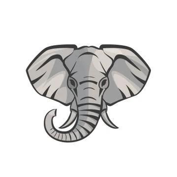 Vector Elephant portrait Stock Illustration