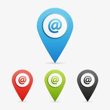 Vector email pointers Stock Illustration