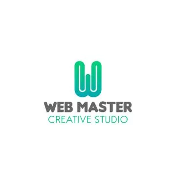 Vector emblem for web studio イラスト素材