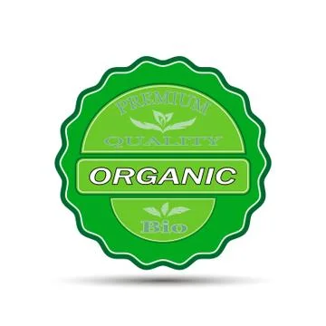 The vector emblem.Bio,organic. Stock Illustration
