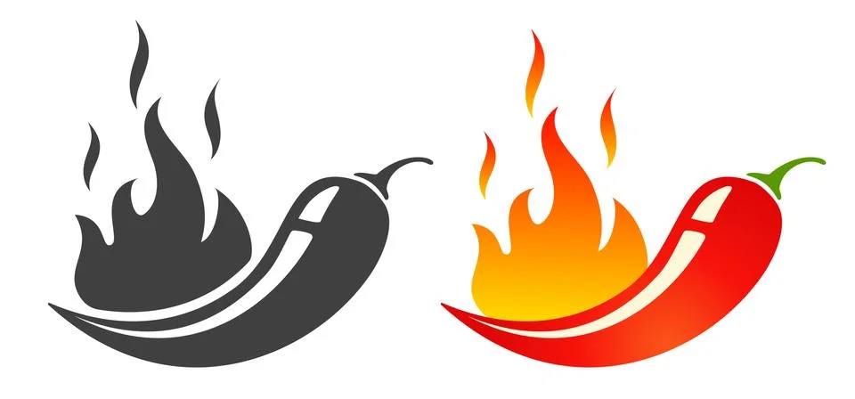 Vector emblems jalapeno or chilli peppers Stock Illustration