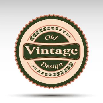 The vector emblem.Vintage design Stock-Illustration