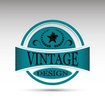 The vector emblem.Vintage design Illustrazione stock