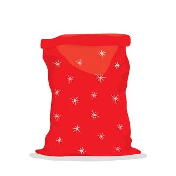 Vector empty bag Santa Claus Stock Illustration