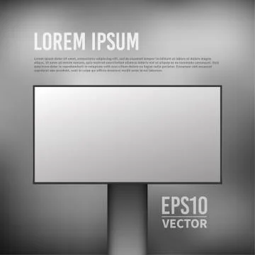 Vector empty billboard template Stock Illustration