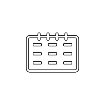 Vector empty calendar icon Stock Illustration