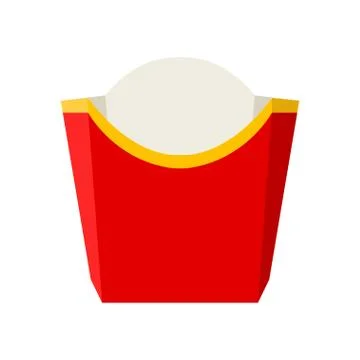 Vector empty packaging for french fries Stock Illustration