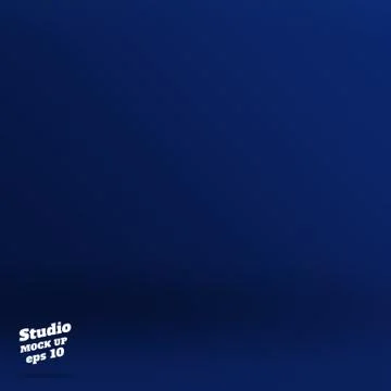 Vector ,Empty rich color style of dark navy blue studio room background ,Temp Ilustración de archivo