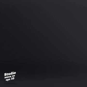 Vector ,Empty rich color style of Dark grey studio room background ,Template  Illustrazione stock