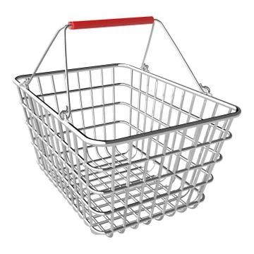 Vector empty shopping basket Stock Illustration