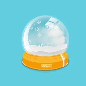 Vector empty snowglobe イラスト素材