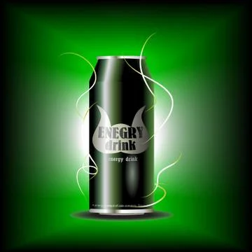 Vector energy drink can Stock Illustration