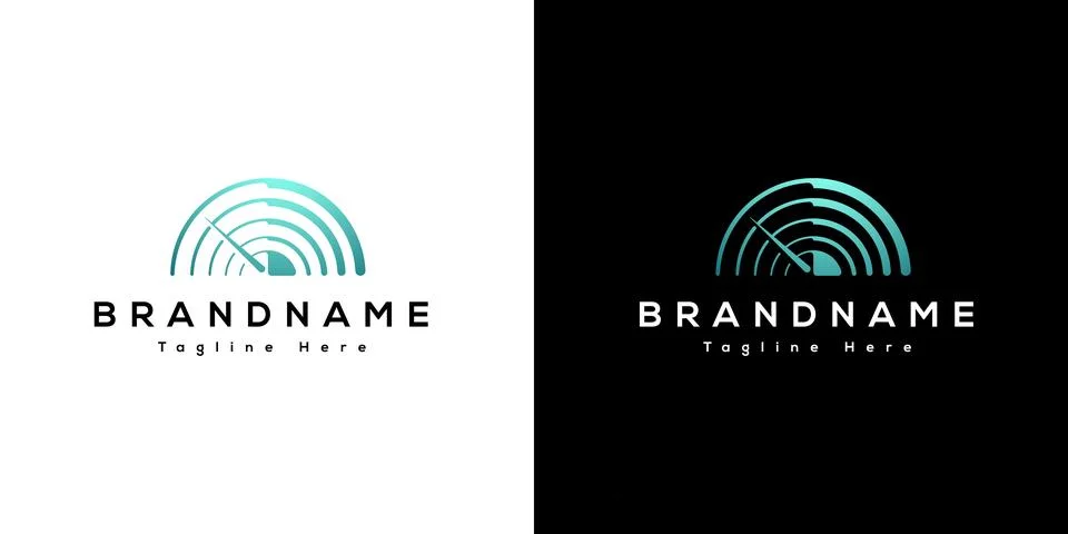 Vector engine speed drive logo Stock Illustration