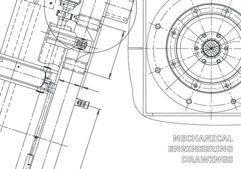 Vector engineering illustration. Cover, flyer, banner, background Stock Illustration