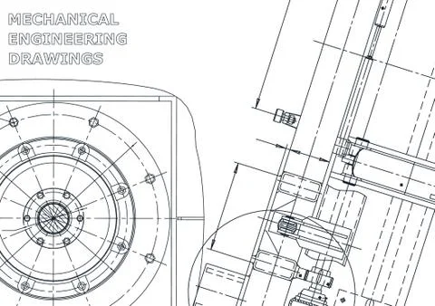 Vector engineering illustration. Cover, flyer, banner, background イラスト素材