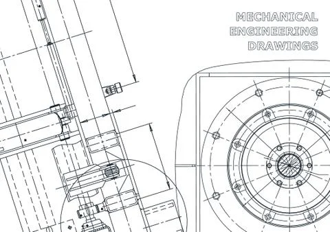 Vector engineering illustration. Cover, flyer, banner, background Stockillustratie