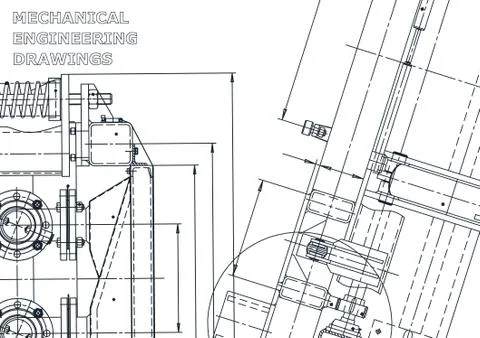 Vector engineering illustration. Cover, flyer, banner, background 스톡 일러스트