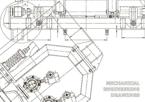 Vector engineering illustration. Cover, flyer, banner, background Illustrazione stock