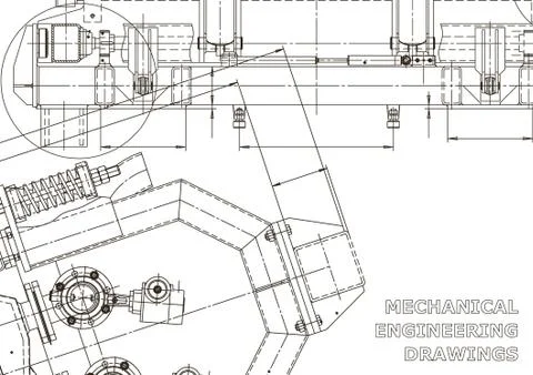 Vector engineering illustration. Cover, flyer, banner, background Illustrazione stock