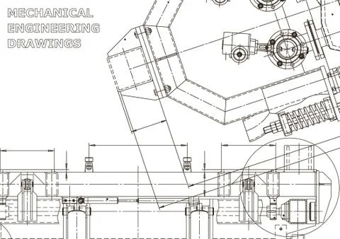 Vector engineering illustration. Cover, flyer, banner, background Stock Illustration