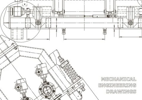 Vector engineering illustration. Cover, flyer, banner, background 스톡 일러스트