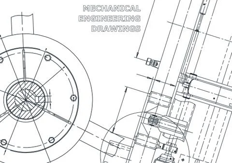 Vector engineering illustration. Cover, flyer, banner, background Stock Illustration